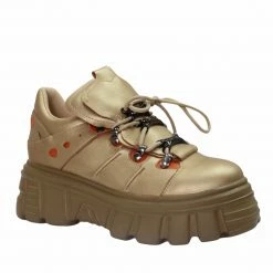 Como Store STUDIO ITALIA GOLD PLATFORM SNEAKER