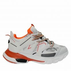 Como Store STUDIO ITALIA GREY / ORANGE SNEAKER
