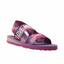 LOVE MOSCHINO TIE DYE PINK PRINT SANDAL