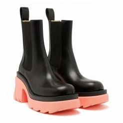 STUDIO ITALIA BLACK FLAMINGO CHUNKY BOOTS