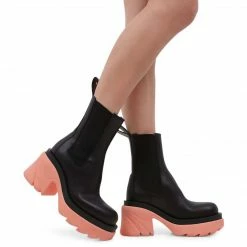 STUDIO ITALIA BLACK FLAMINGO CHUNKY BOOTS