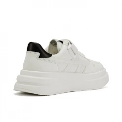 ASH INDY ECO PLATFORM TRAINERS BLACK AND WHITE