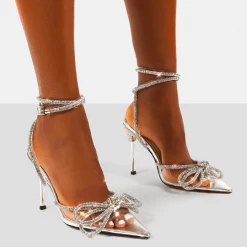 PUBLIC DESIRE - MIDNIGHT CLEAR DIAMANTE BOW