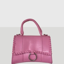 PUBLIC DESIRE - THE ROXI BRIGHT PINK GRAIN PU