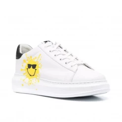 KARL LAGERFELD KAPRI LOW-TOP SMILEY SNEAKERS