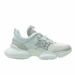 BALLY WHITE CLAIRE DUSTY SNEAKERS