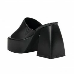 WINDSOR SMITH HIGHRISE BLACK MULES