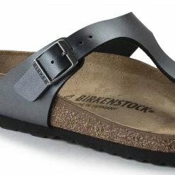BIRKENSTOCK GIZEH BIRKO-FLOR LAMÉ BLACK