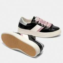 CRIME LONDON 25544 CROC DETAIL LOW TOP SNEAKER