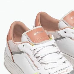 CRIME LONDON LOW TOP OFF COURT CORAL