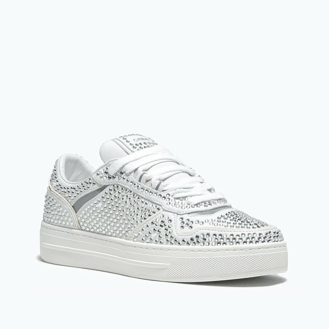 CRIME LONDON LOW TOP OFF COURT SHINY