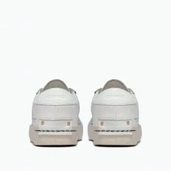 CRIME LONDON LOW TOP DISTRESSED BLUE