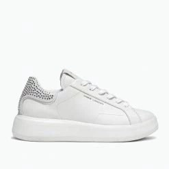 CRIME LONDON LOW TOP LEVEL UP WHITE