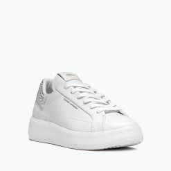 CRIME LONDON LOW TOP LEVEL UP WHITE
