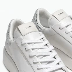 CRIME LONDON LOW TOP LEVEL UP WHITE