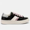 CRIME LONDON 25544 CROC DETAIL LOW TOP SNEAKER