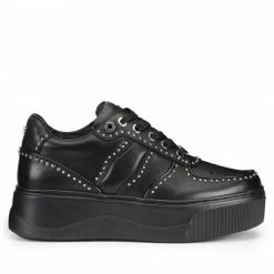 CULT PERRY 3162 BLACK LEATHER SNEAKER