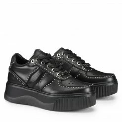 CULT PERRY 3162 BLACK LEATHER SNEAKER