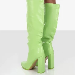 PUBLIC DESIRE - FAR AWAY - LIME GREEN PU