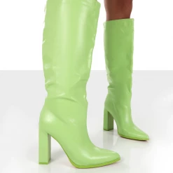 PUBLIC DESIRE - FAR AWAY - LIME GREEN PU