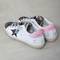 Golden Goose Deluxe Brand GOLDEN GOOSE SUPERSTAR WHITE LEOPARD HORSY PINK SNEAKER