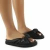 Como Store PUBLIC DESIRE BAY KNOT DETAIL SLIDE BLACK