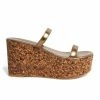 JEFFREY CAMPBELL FORRO LAMINATED BRONZE WEDGE