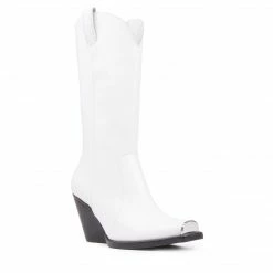 Jeffrey Campbell OVERKILL WHITE WESTERN BOOTS