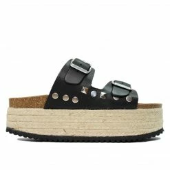 Jeffrey Campbell STUDDED LEATHER PLATFORM SLIDE