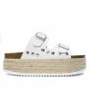 Jeffrey Campbell STUDDED LEATHER WHITE SLIDE