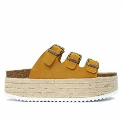Jeffrey Campbell MUSTARD PLATFORM SLIDE