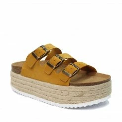 Jeffrey Campbell MUSTARD PLATFORM SLIDE