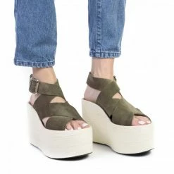 JEFFREY CAMPBELL KEAVY KHAKI PLATFORM