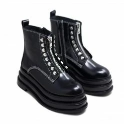 JEFFREY CAMPBELL LOCURA BLACK BOOTS