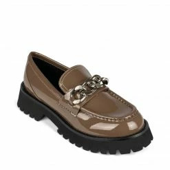 Jeffrey Campbell RECESS TAUPE PATENT LOAFER