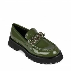 Jeffrey Campbell RECESS GREEN PATENT LOAFER