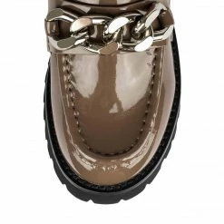 Jeffrey Campbell RECESS TAUPE PATENT LOAFER