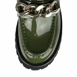 Jeffrey Campbell RECESS GREEN PATENT LOAFER