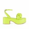 JEFFREY CAMPBELL BRAIDED PLATFORM SANDAL GREEN