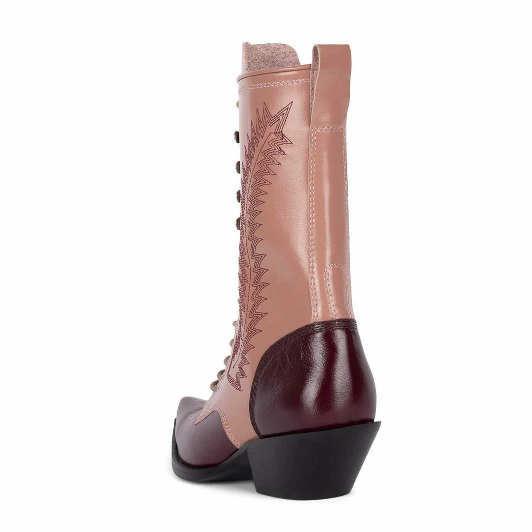 Jeffrey Campbell GITTY UP WINE / PINK BOOTS
