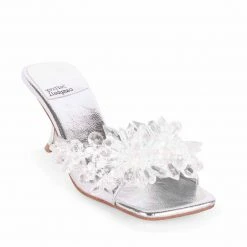 JEFFREY CAMPBELL GLIMMERS SILVER CLEAR
