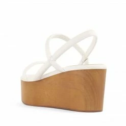 Jeffrey Campbell LINEAR WHITE PLATFORM WEDGE
