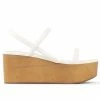 Jeffrey Campbell LINEAR WHITE PLATFORM WEDGE