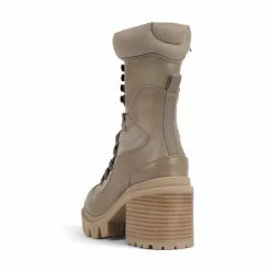 Jeffrey Campbell MANIAC NATURAL MID CALF COMBAT BOOTS
