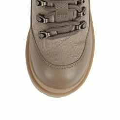 Jeffrey Campbell MANIAC NATURAL MID CALF COMBAT BOOTS