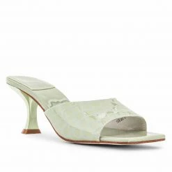 JEFFREY CAMPBELL MR-BIG MINT CROCO HEELS