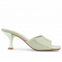 JEFFREY CAMPBELL MR-BIG MINT CROCO HEELS