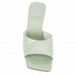 JEFFREY CAMPBELL MR-BIG MINT CROCO HEELS