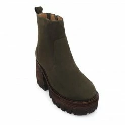 Jeffrey Campbell QUAVO KHAKI LUG SOLE BOOTS