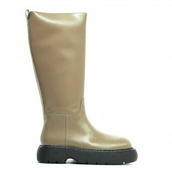 Jeffrey Campbell SPYING KHAKI RUBBER BOOTS